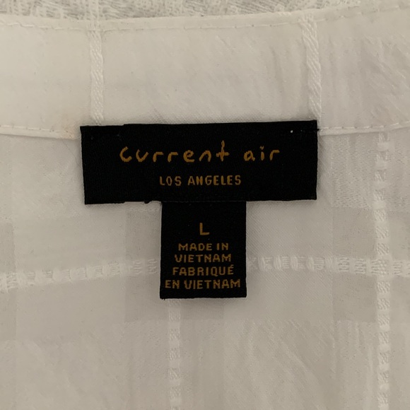 Anthropologie Current Air white blouse - Picture 7 of 9